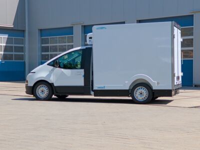 Vollelektrischer Kühltransporter für emissionsfreien Verteilerverkehr