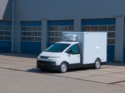 KRESS vollelektrischer Tiefkühltransporter